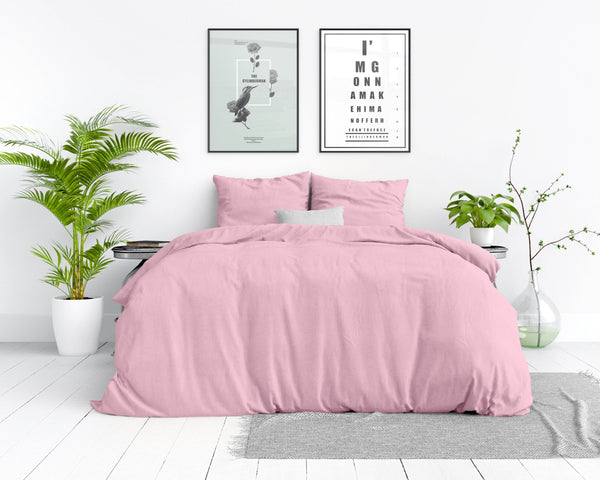 Bettbezug Stone washed Pink 140 x 220 cm