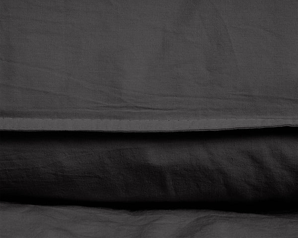 Bettbezug Stone washed Anthrazit 200 x 220 cm