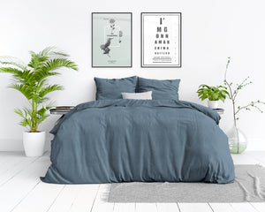 Bettbezug Stone washed Blue 200 x 220 cm