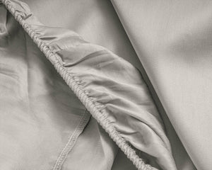 Satin Spannbettlaken Creme 70 x 200 cm