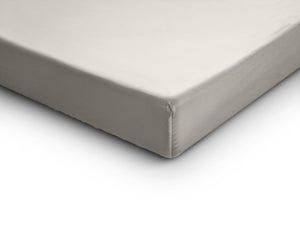 Satin Spannbettlaken Creme 80 x 200 cm