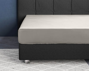 Satin Spannbettlaken Creme 90 x 200 cm