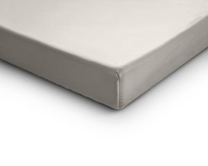 Satin Spannbettlaken Creme 90 x 200 cm