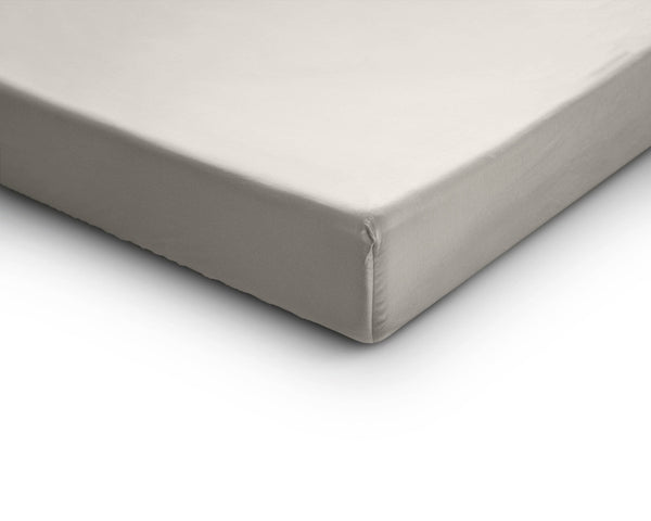 Satin Spannbettlaken Creme 160 x 220 cm