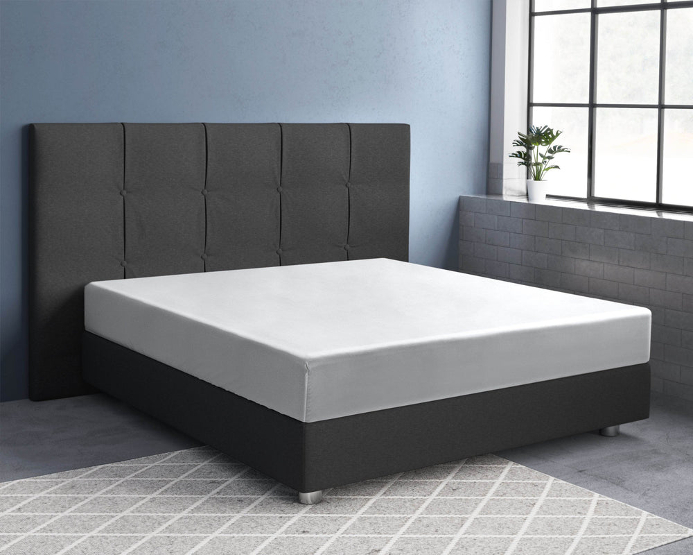 Satin Spannbettlaken Weiss 160 x 220 cm