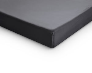 Topper Satin Spannbettlaken Anthrazit 90 x 200 cm