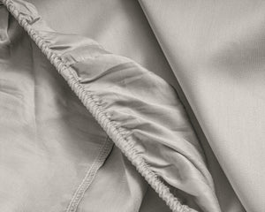 Topper Satin Spannbettlaken Creme 160 x 200 cm