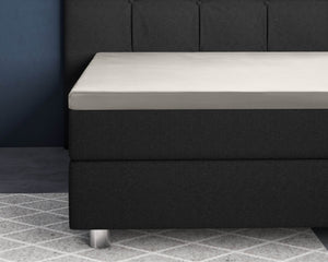 Topper Satin Spannbettlaken Creme 180 x 200 cm