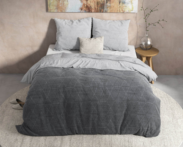 Bettbezug DH Flanel Quinn Anthrazit 240 x 220 cm