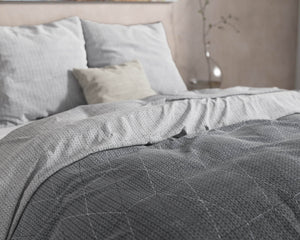 Bettbezug DH Flanel Quinn Anthrazit 240 x 220 cm