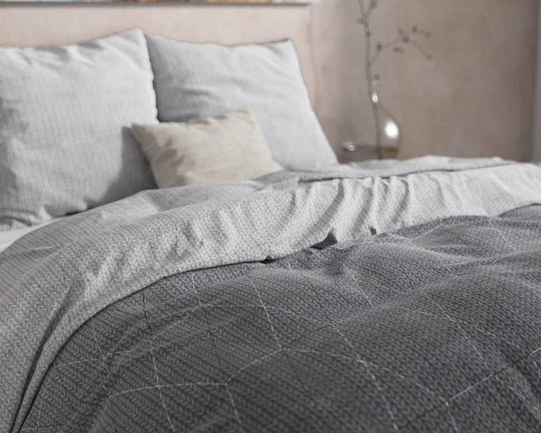 Bettbezug DH Flanel Quinn Anthrazit 240 x 220 cm