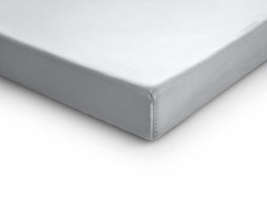 Split-Topper Satin Spannbettlaken Weiss 180 x 200 cm