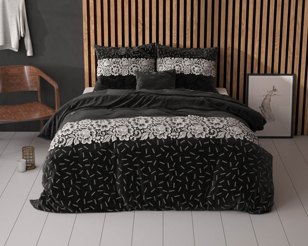 Bettbezug Dervio Anthrazit 140 x 220 cm