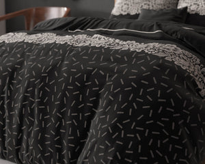 Bettbezug Dervio Anthrazit 140 x 220 cm