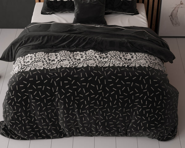 Bettbezug Dervio Anthrazit 240 x 220 cm