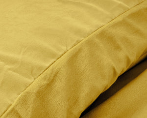 Bettbezug Samt Uni Gold 240 x 220 cm