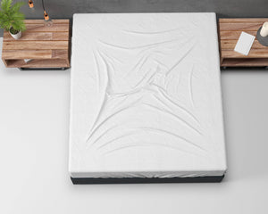 Flanel Basic Spannbettlaken Weiss 140 x 200 cm