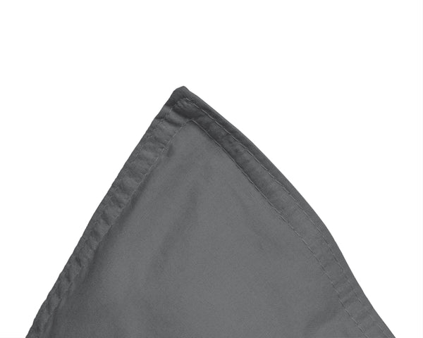 Bettbezug Egyptische Baumwolle Uni Anthrazit 140 x 200/260 cm