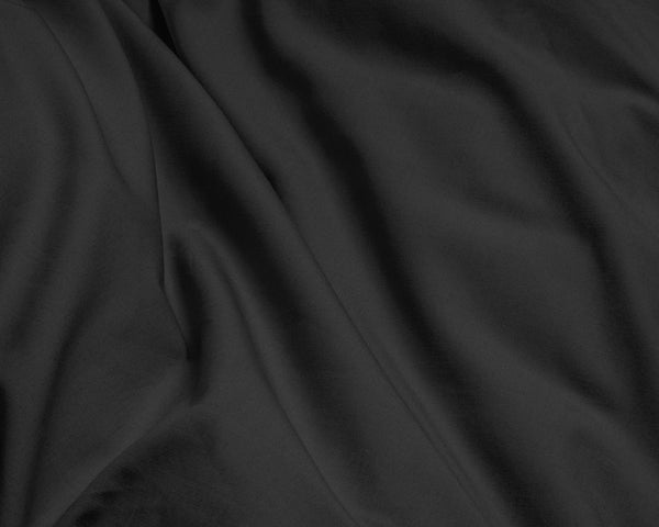 Bettbezug Egyptische Baumwolle Uni Schwarz 140 x 200/260 cm
