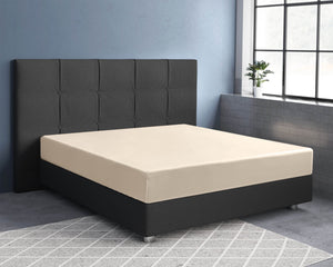 Satin Spannbettlaken Sand 160 x 200 cm