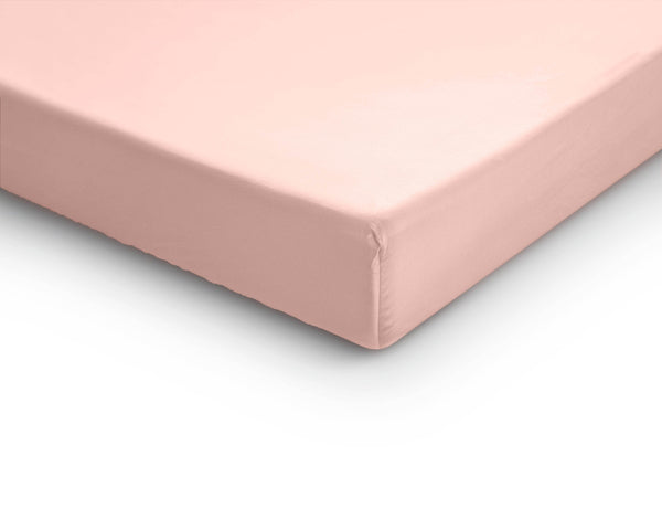 Split-Topper Satin Spannbettlaken Rose 180 x 200 cm
