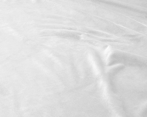 Samt Spannbettlaken Weiss 140 x 200 cm