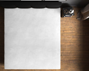 Samt Spannbettlaken Weiss 180 x 200 cm