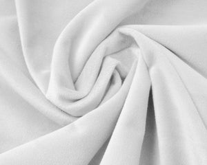 Samt Spannbettlaken Weiss 180 x 200 cm