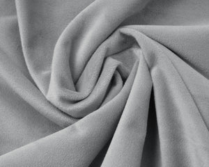 Samt Spannbettlaken Grau 180 x 200 cm