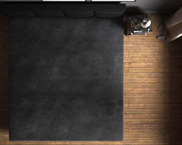Samt Spannbettlaken Schwarz 140 x 200 cm