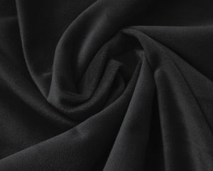 Samt Spannbettlaken Schwarz 160 x 200 cm