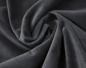 Samt Spannbettlaken Anthrazit 160 x 200 cm