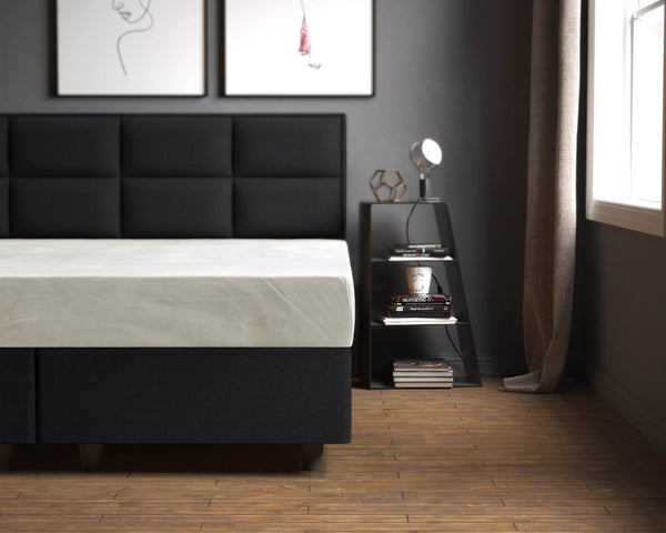 Samt Spannbettlaken Creme 140 x 200 cm