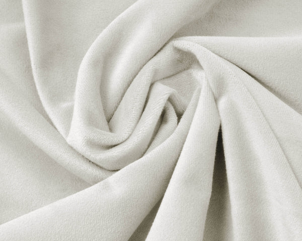 Samt Spannbettlaken Creme 140 x 200 cm
