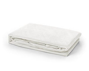 Samt Spannbettlaken Creme 140 x 200 cm