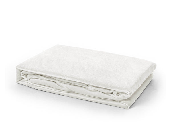 Samt Spannbettlaken Creme 180 x 200 cm