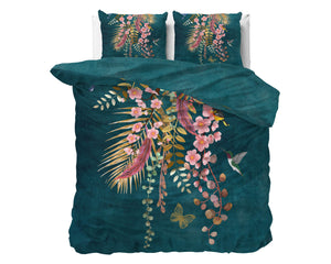 Bettbezug Kamala Botanisch Grün 240 x 220 cm