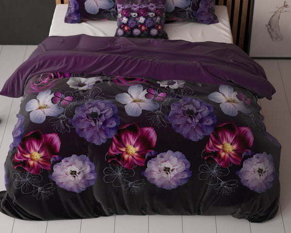 Bettbezug Magic Flower Lila 200 x 220 cm