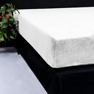 Teddy Spannbettlaken Weiss 160 x 200 cm
