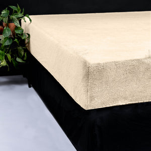 Teddy Spannbettlaken Taupe 140 x 200 cm