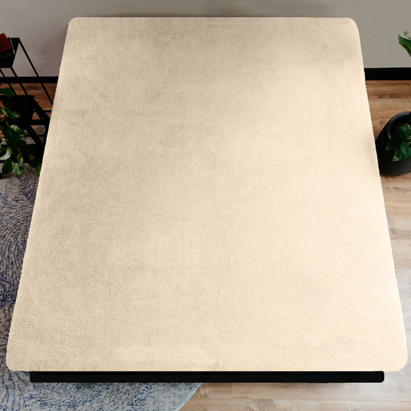 Teddy Spannbettlaken Taupe 140 x 200 cm