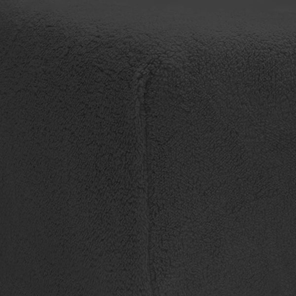 Teddy Spannbettlaken Anthrazit 180 x 200 cm