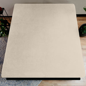 Teddy Spannbettlaken Creme 180 x 200 cm