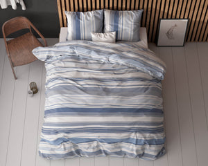 Bettbezug Stripy blau 200 x 200/220 cm