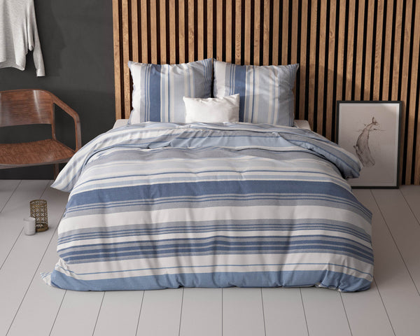 Bettbezug Stripy blau 200 x 200/220 cm