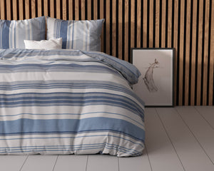 Bettbezug Stripy blau 140 x 200/220 cm