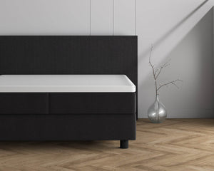 Doppelt Jersey 220 gr. Topper Spannbettlaken Weiss 140 x 200/220 cm