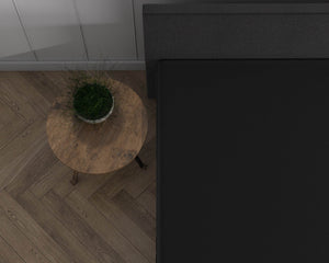 Doppelt Jersey 220 gr. Topper Spannbettlaken Schwarz 80/90 X 200/220 cm