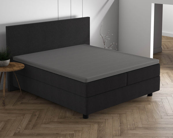Doppelt Jersey 220 gr. Topper Spannbettlaken Grau 140 x 200/220 cm
