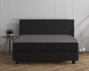 Doppelt Jersey 220 gr. Topper Spannbettlaken Grau 140 x 200/220 cm